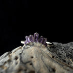 Amethyst stacking enhancer ring | 925 Sterling Silver