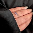 Amethyst stacking enhancer ring | 925 Sterling Silver