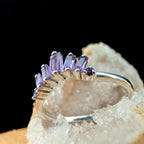 Amethyst stacking enhancer ring | 925 Sterling Silver