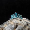 Blue Topaz stacking enhancer ring | 925 Sterling Silver