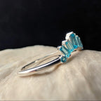 Blue Topaz stacking enhancer ring | 925 Sterling Silver