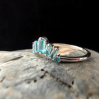 Blue Topaz stacking enhancer ring | 925 Sterling Silver