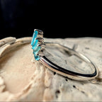 Blue Topaz stacking enhancer ring | 925 Sterling Silver