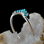 Blue Topaz stacking enhancer ring | 925 Sterling Silver