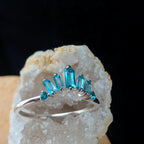 Blue Topaz stacking enhancer ring | 925 Sterling Silver