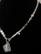 Aphrodite necklace with sea glass and shells