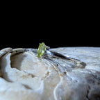 Minimalist peridot stacking ring | 925 Sterling Silver