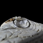 Minimalist peridot stacking ring | 925 Sterling Silver