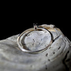 Minimalist rhodolite garnet ring | 925 Sterling Silver
