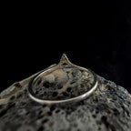 White topaz stacking enhancer ring | 925 Sterling Silver