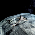 White topaz stacking enhancer ring | 925 Sterling Silver