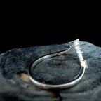White topaz stacking enhancer ring | 925 Sterling Silver