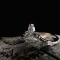 White topaz stacking enhancer ring | 925 Sterling Silver