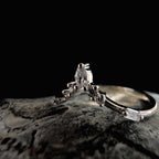 White topaz stacking enhancer ring | 925 Sterling Silver