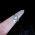 White topaz stacking enhancer ring | 925 Sterling Silver