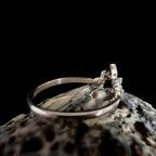White topaz stacking enhancer ring | 925 Sterling Silver