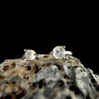 Dainty rainbow moonstone ring | 925 Sterling Silver
