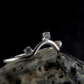 White topaz stacking enhancer ring | 925 Sterling Silver