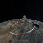 White topaz stacking enhancer ring | 925 Sterling Silver