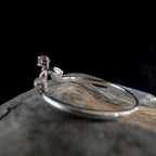 White topaz stacking enhancer ring | 925 Sterling Silver
