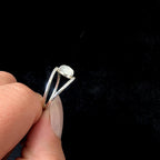 Double band rainbow moonstone & white topaz ring | 925 Sterling Silver