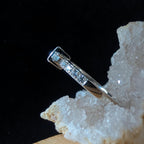 Statement rainbow moonstone and blue topaz ring | 925 Sterling Silver