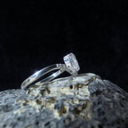 Elegant rainbow moonstone & blue topaz ring | 925 Sterling Silver