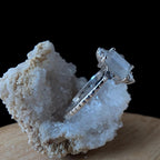 Large rainbow moonstone statement ring | 925 Sterling Silver