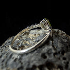 Peridot statement ring | 925 Sterling Silver