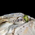 Peridot statement ring | 925 Sterling Silver
