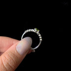 Peridot statement ring | 925 Sterling Silver