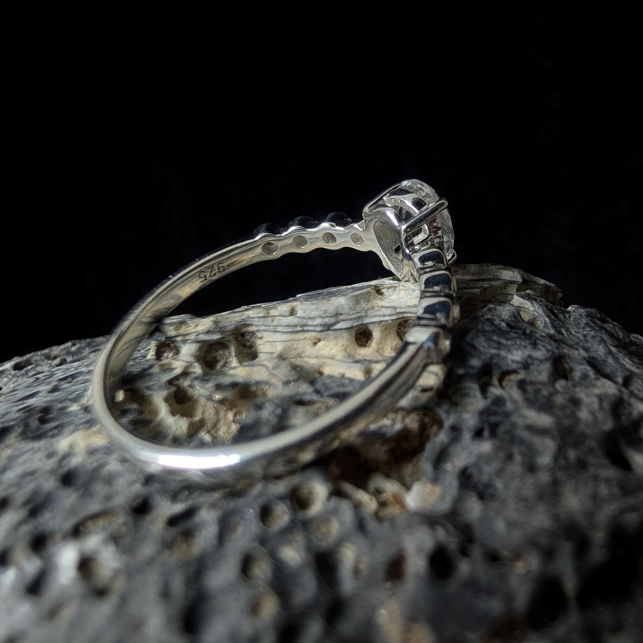 Statement white topaz ring | 925 Sterling Silver