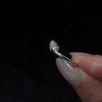 Crown rainbow moonstone ring | 925 Sterling Silver