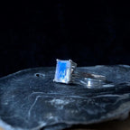 Elegant rainbow moonstone ring | 925 Sterling Silver