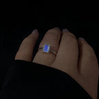 Elegant rainbow moonstone ring | 925 Sterling Silver