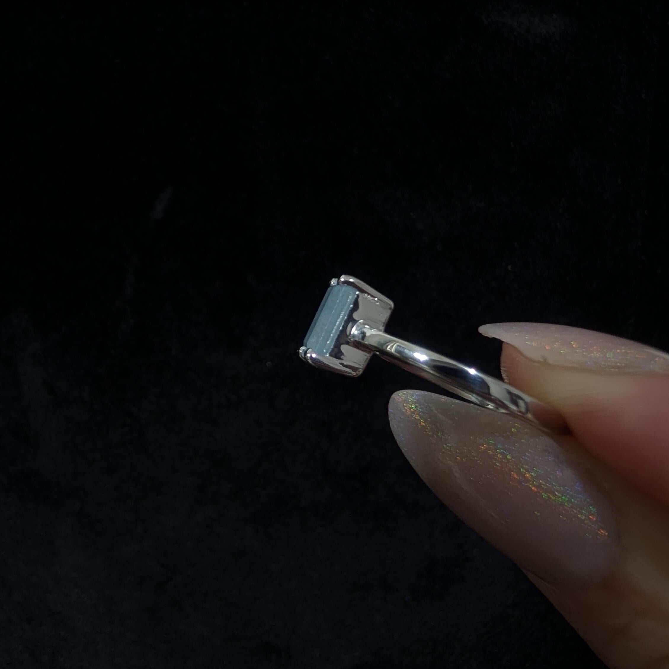Elegant aquamarine ring | 925 Sterling Silver