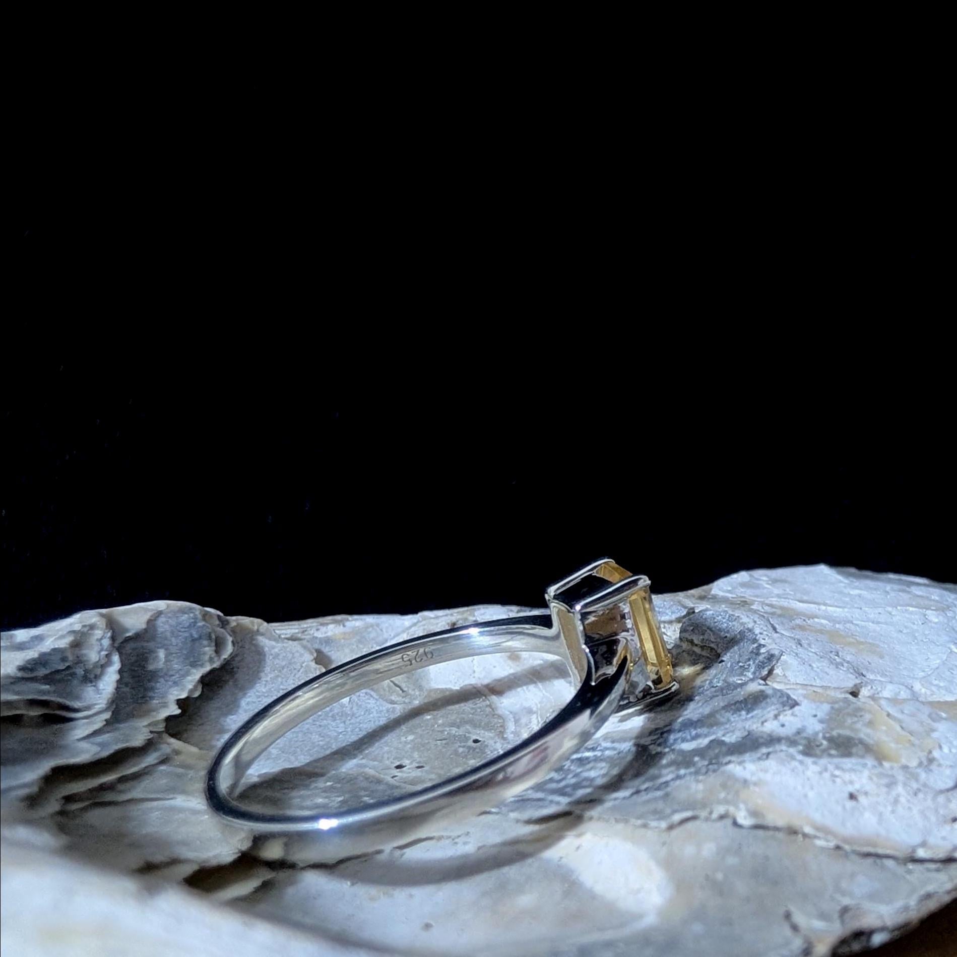 Elegant citrine ring | 925 Sterling Silver