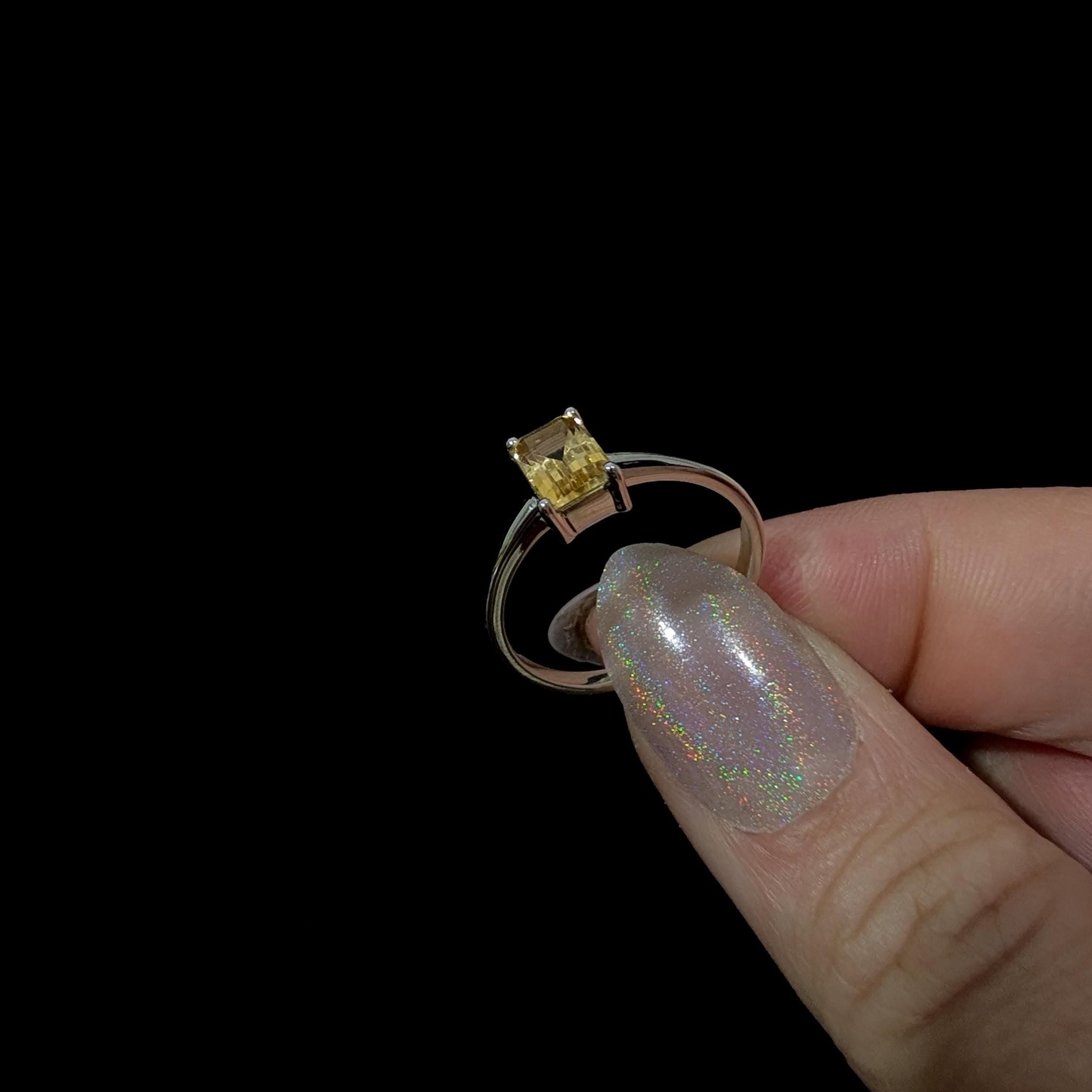 Elegant citrine ring | 925 Sterling Silver
