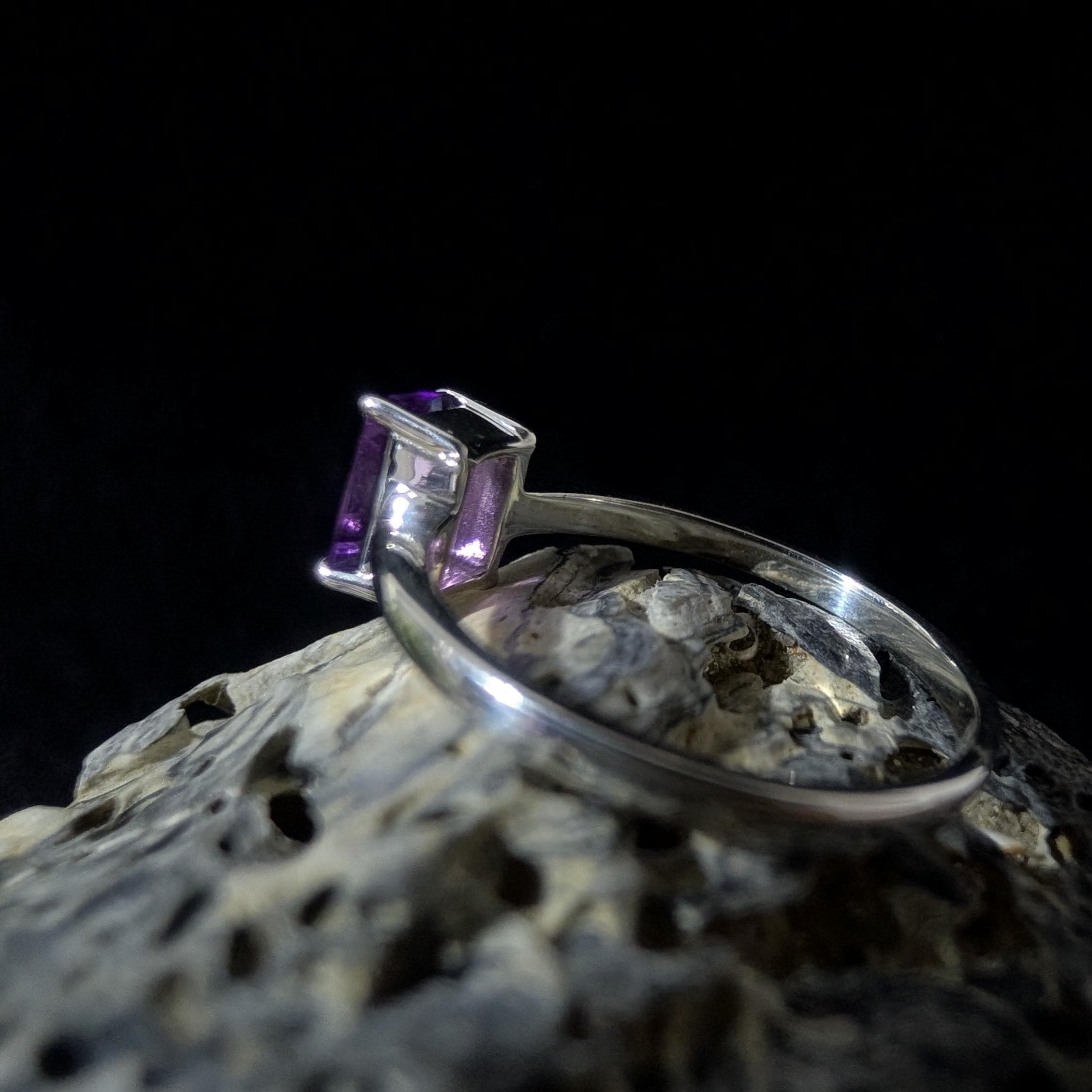 Elegant amethyst ring | 925 Sterling Silver