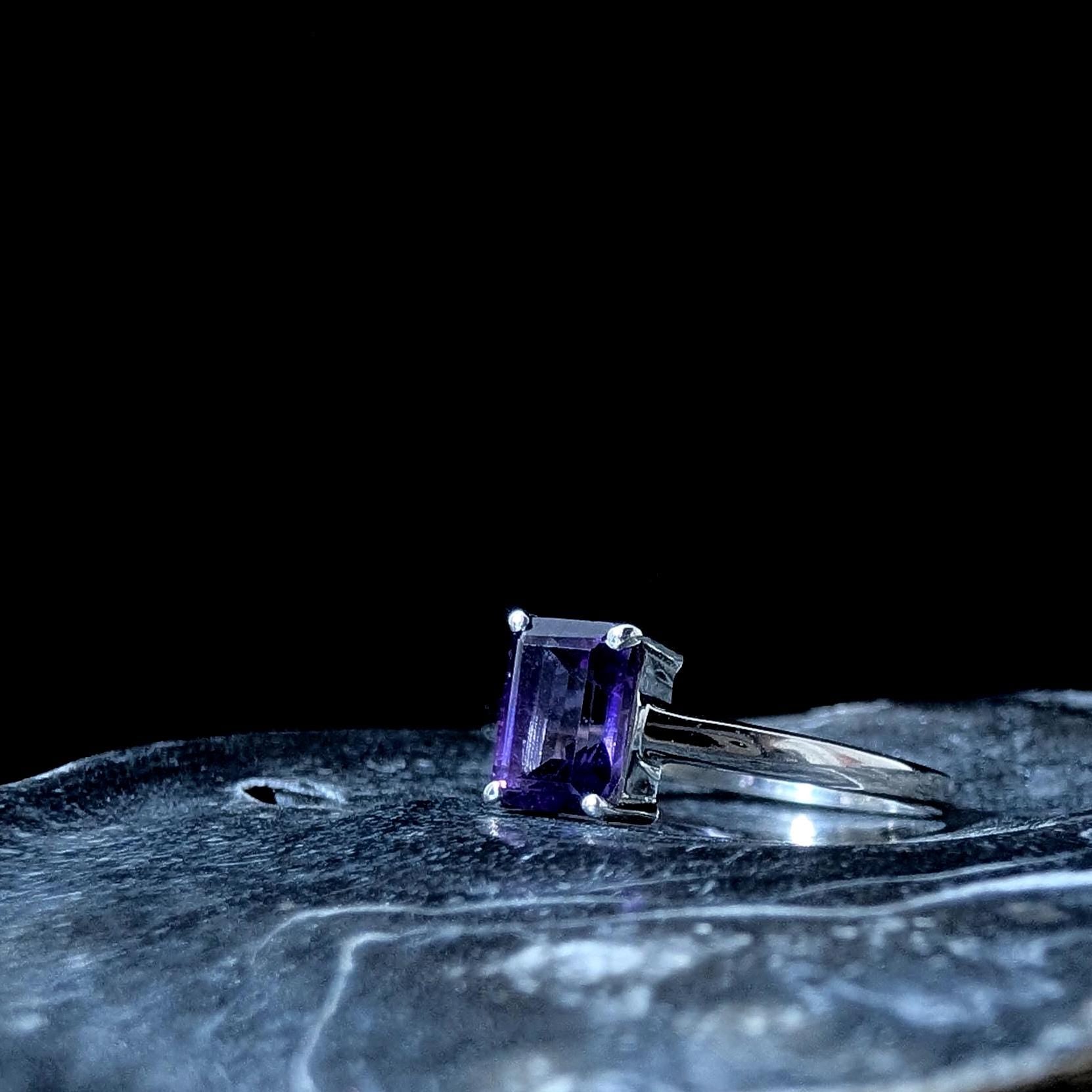 Elegant amethyst ring | 925 Sterling Silver