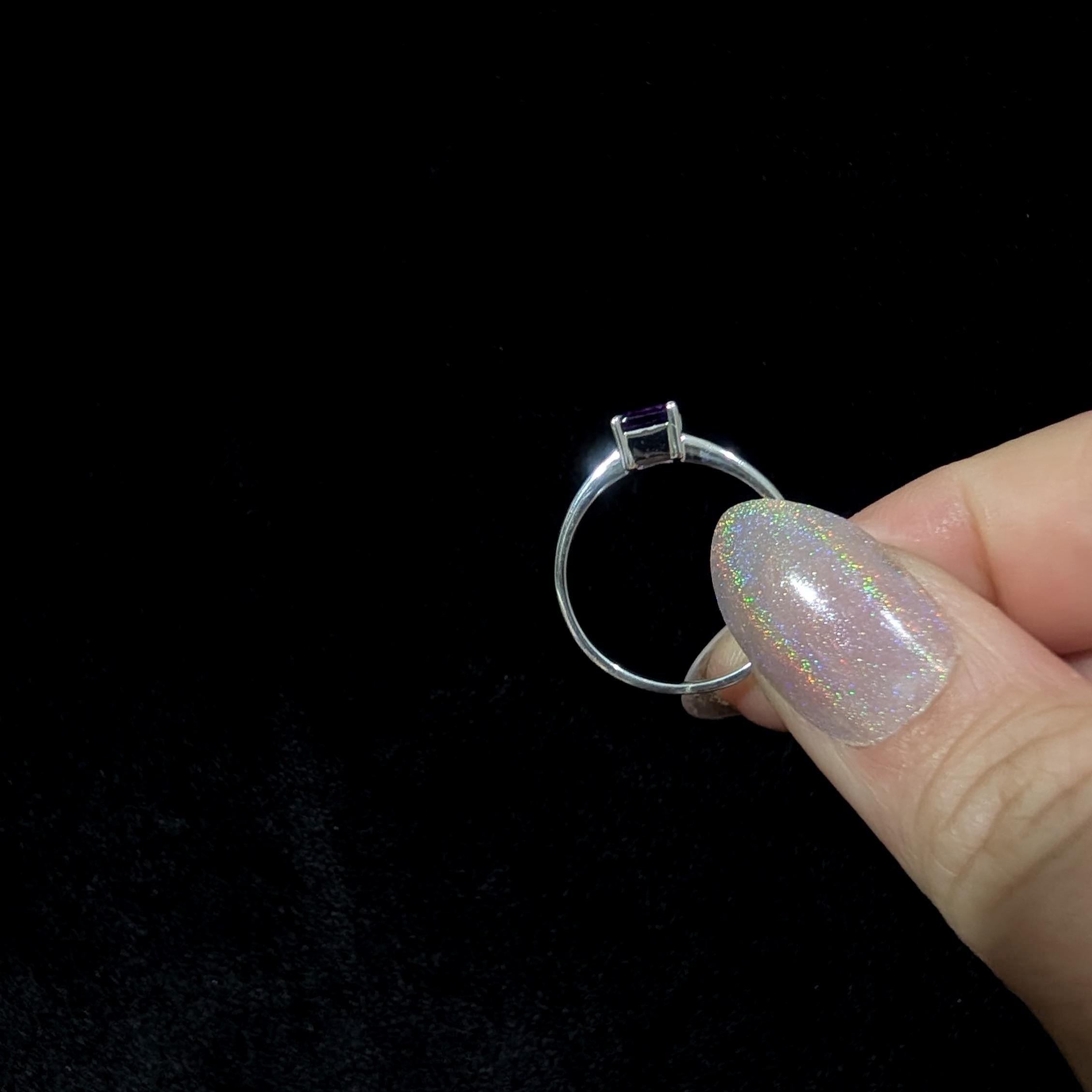 Elegant amethyst ring | 925 Sterling Silver