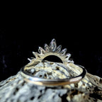 White topaz statement stacking enhancer ring | 925 Sterling Silver