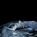 White topaz statement stacking enhancer ring | 925 Sterling Silver
