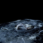 White topaz stacking enhancer ring | 925 Sterling Silver