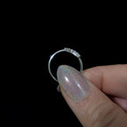 White topaz stacking enhancer ring | 925 Sterling Silver