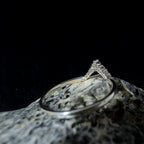 White topaz stacking enhancer ring | 925 Sterling Silver