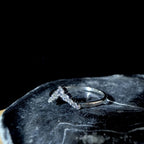 White topaz stacking enhancer ring | 925 Sterling Silver