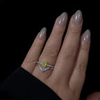 White topaz stacking enhancer ring | 925 Sterling Silver