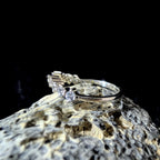 White Topaz Statement Ring Enhancer | 925 sterling silver