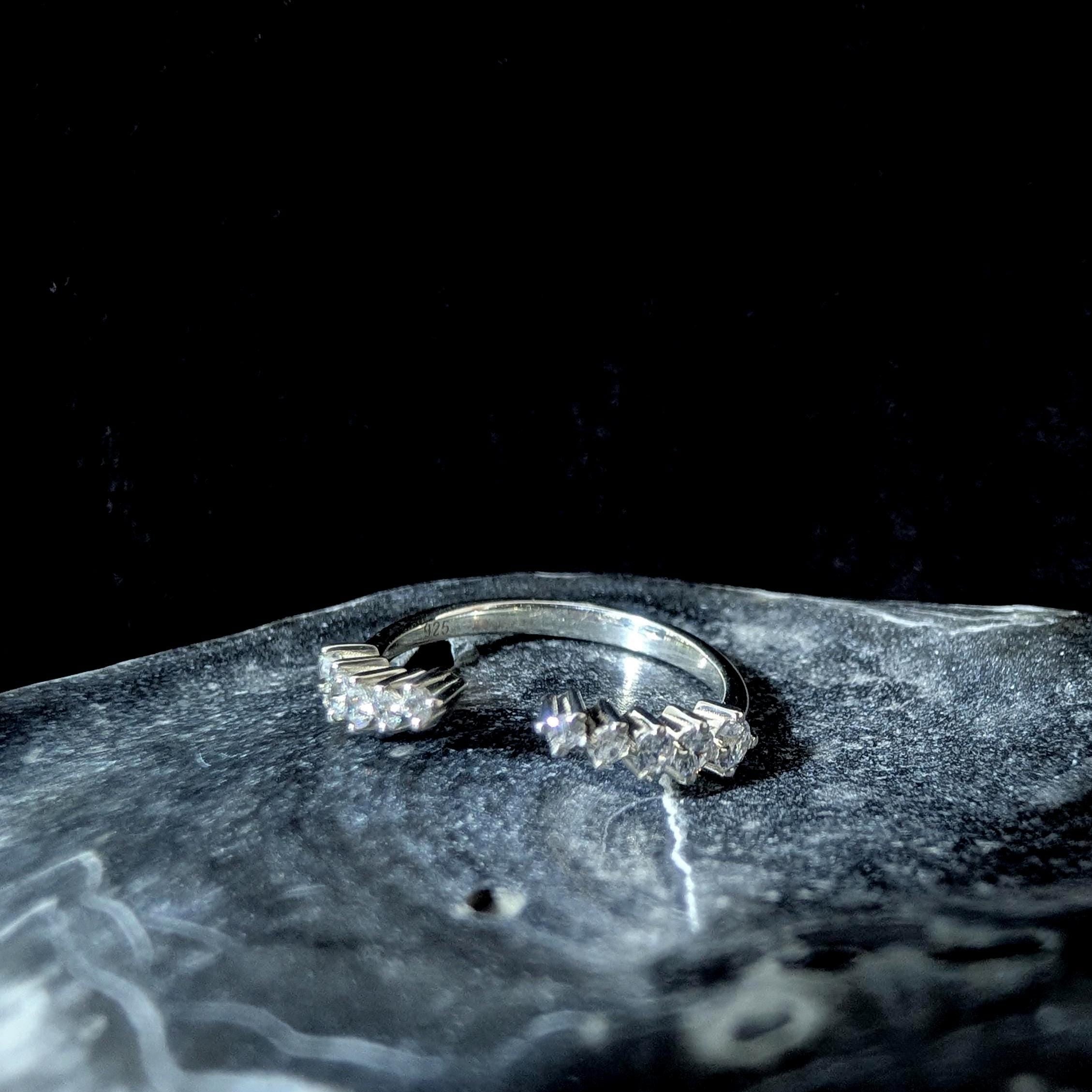 White Topaz Statement Ring Enhancer | 925 sterling silver
